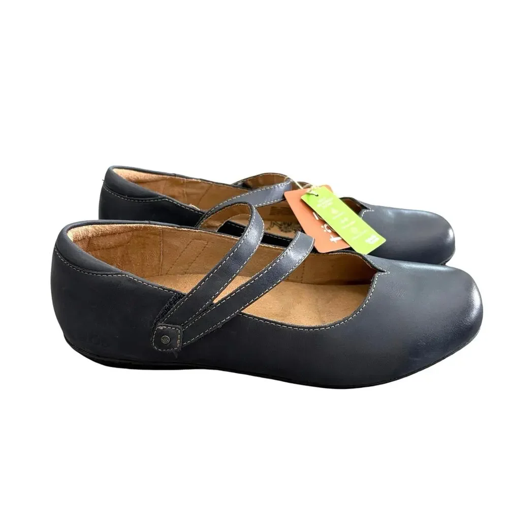 Taos Banter Mary Jane Flat Navy Women’s Size 9 Cottagecore Balletcore Minimalist